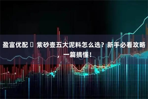 盈富优配 ​紫砂壶五大泥料怎么选？新手必看攻略，一篇搞懂！